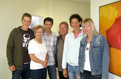 Frau Dr. Brigitte Rolfs (2.v.l.), Dr. Hentsch (3.v.l.)
