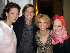 Antje beim Prommiedinner